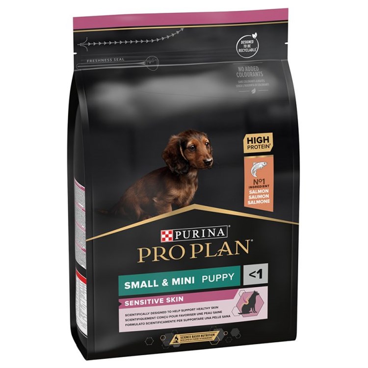 Purina Pro Plan OptiDerma Puppy Sensitive Small Mini Salmone 3 Kg Cani Cuccioli
