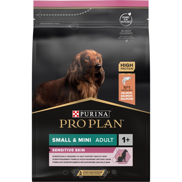 Purina Pro Plan Small Mini Adult OptiDerma Salmone 3 Kg Crocchette Cane