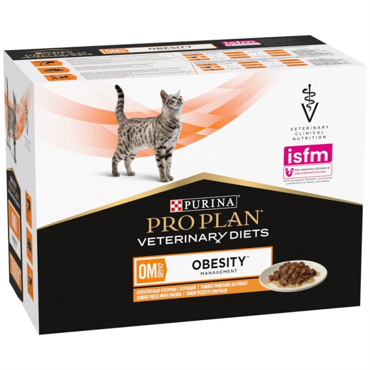 Purina Pro Plan Veterinary Diets OM Obesity Management Bustina 85 gr Per Gatti