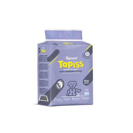 Record Tapiss 200 Tappetini Assorbenti Carbone Attivo 60 x 60 in Cani