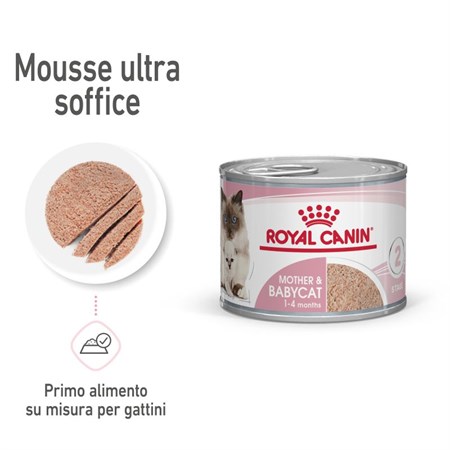 Royal Canin Mother BABY CAT Mousse 195 gr Cibo Umido Per Gatti in Gatti