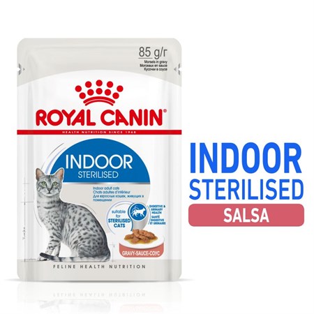 royal canin indoor sterilised gravy 85 gr in salsa per gatti
