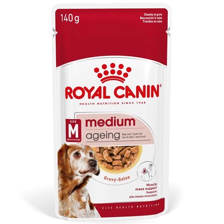 royal canin medium ageing 10 140 gr busta in salsa umido per cane