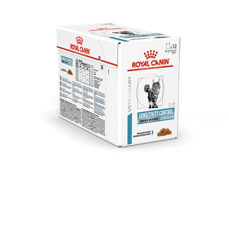 royal canin sensitivity control pollo 85 gr bustina umido gatto