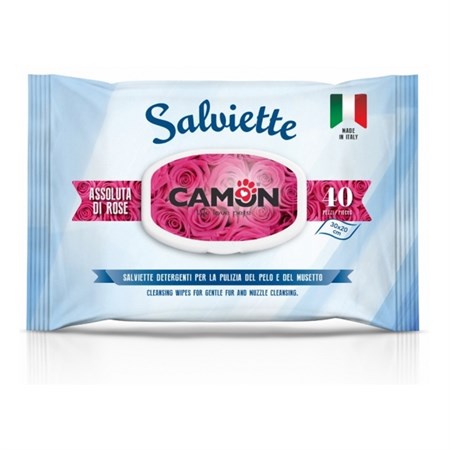Salviette Detergenti alla Fragranza Assoluta di Rose in Cani