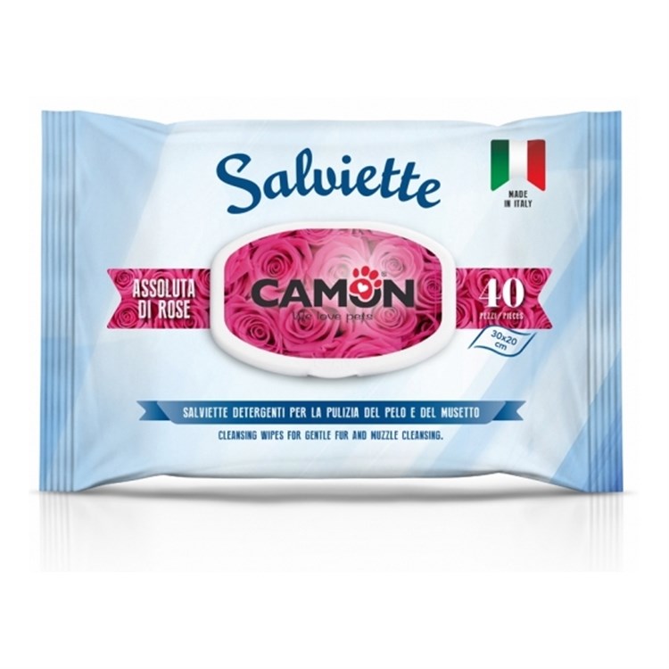 Salviette Detergenti alla Fragranza Assoluta di Rose