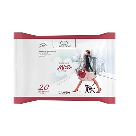 Ingenya Salviette Detergenti al Profumo di Mirto in Cani