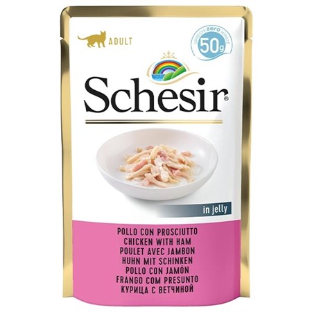 schesir cat bst pollo prosciutto 50gr