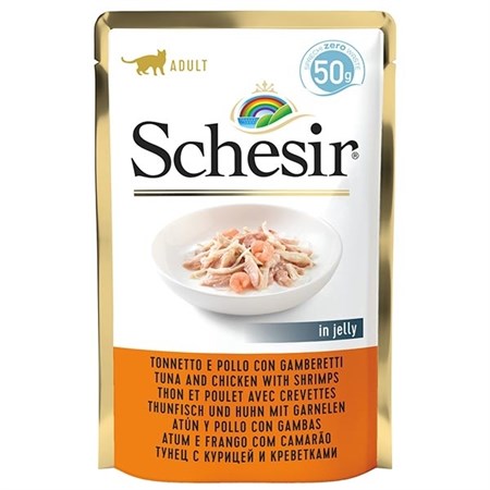 schesir cat bst tonno pollo gambe 50gr