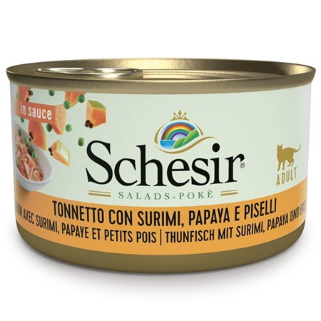 Salad Pokè Tonnetto con Surimi, Papaya e Piselli in Gatti