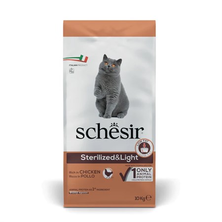 schesir cat sterilised pollo mantenimento 10 kg per gatti sterilizzati