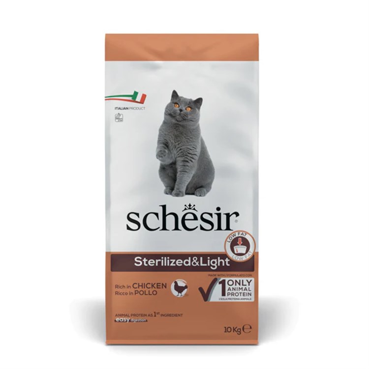Schesir Cat Sterilised Pollo Mantenimento 10 kg Per Gatti Sterilizzati
