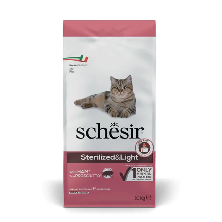 Schesir Cat Sterilised Prosciutto Mantenimento 10 kg Per Gatti Sterilizzati