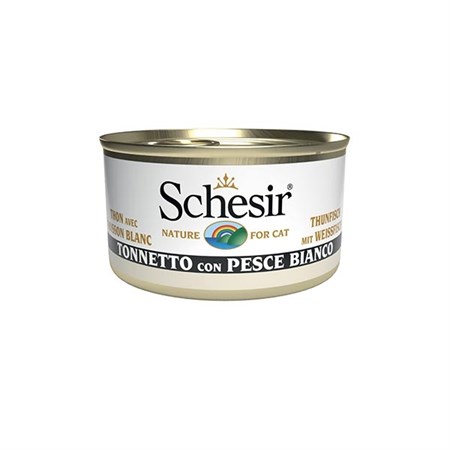 schesir cat tonnetto p bianco 85gr