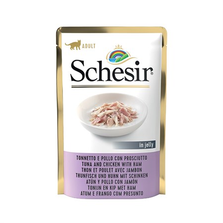 schesir cat tonno pollo prosciutto 85gr