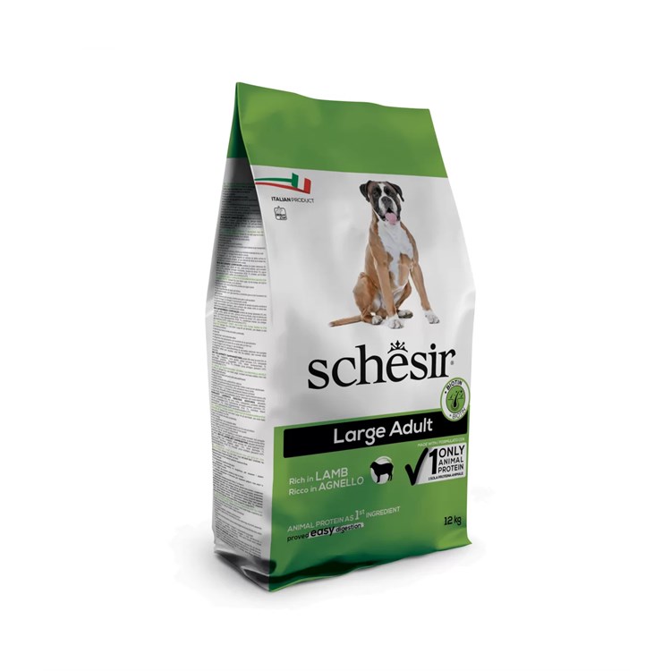 Schesir Dog Large Adult Agnello Monoproteico Mantenimento 12 kg Per Cani
