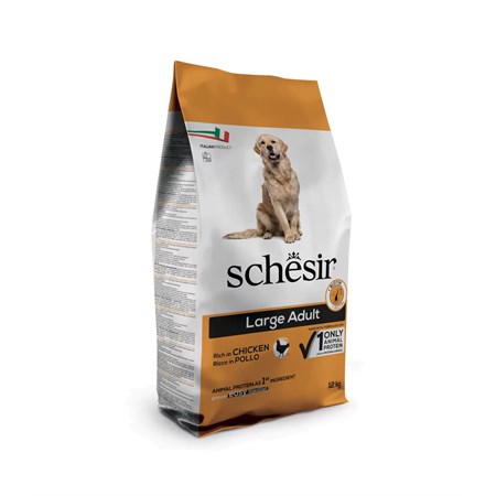 schesir dog large adult pollo monoproteico mantenimento 12 kg per cani