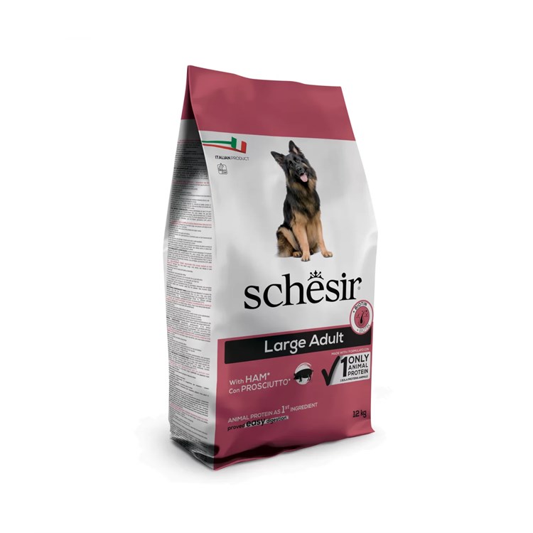 Schesir Dog Large Adult Prosciutto Monoproteico Mantenimento 12 kg Per Cani