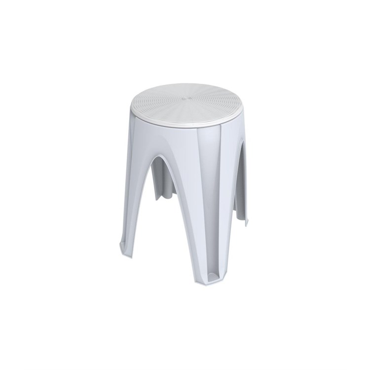 SGABELLO GIROTONDO BIANCO