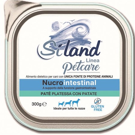 Siland Nucrointestinal Patè Platessa con Patate 300 gr Vaschetta Umido Cane 300 GR in Cani