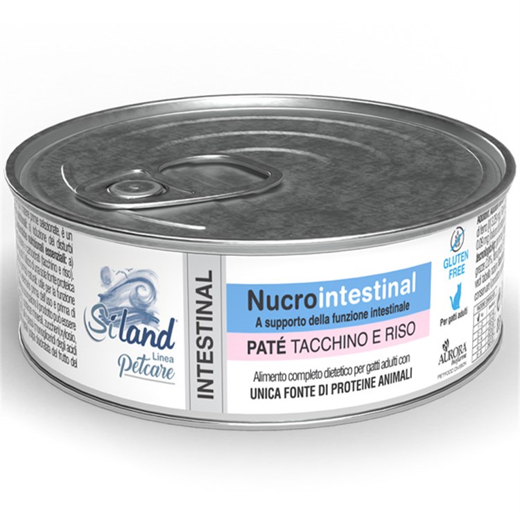 Siland Nucrointestinal Adult  Paté Tacchino e Riso 85gr Scattoletta gatto 5 GR