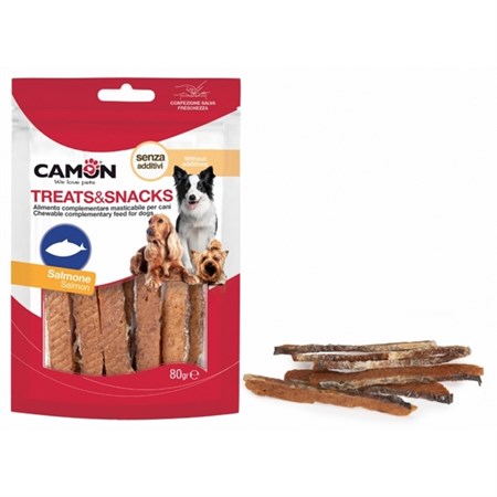 snack salmon strips fishskin 80g