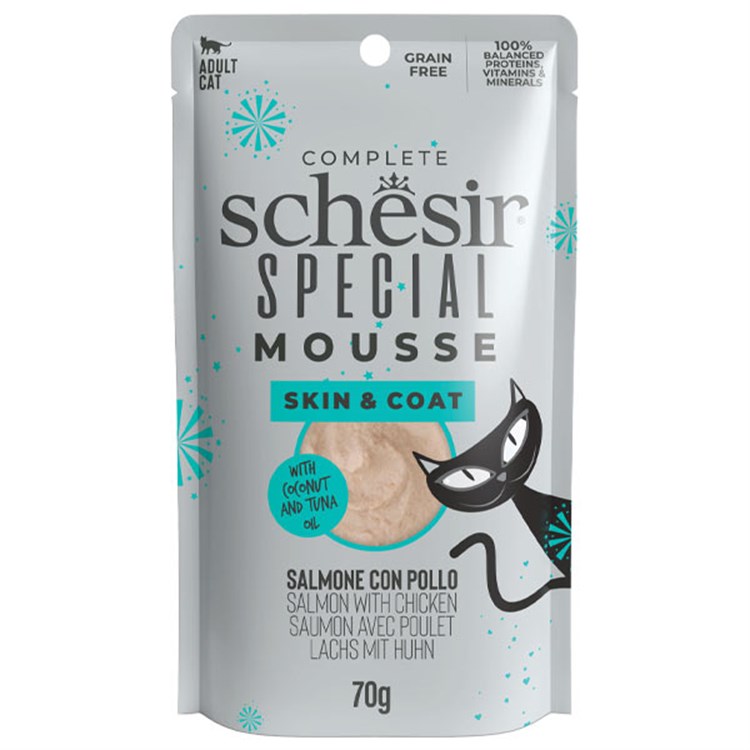 Special Cat Skin & Coat Mousse Special Needs Salmone con Pollo
