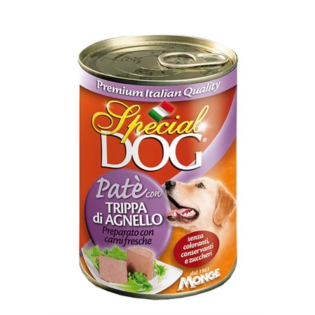 special dog all breeds adult pate con trippa di agnello 400 gr umido cane