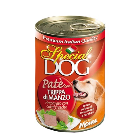 special dog all breeds adult pate con trippa di manzo 400 gr umido cane
