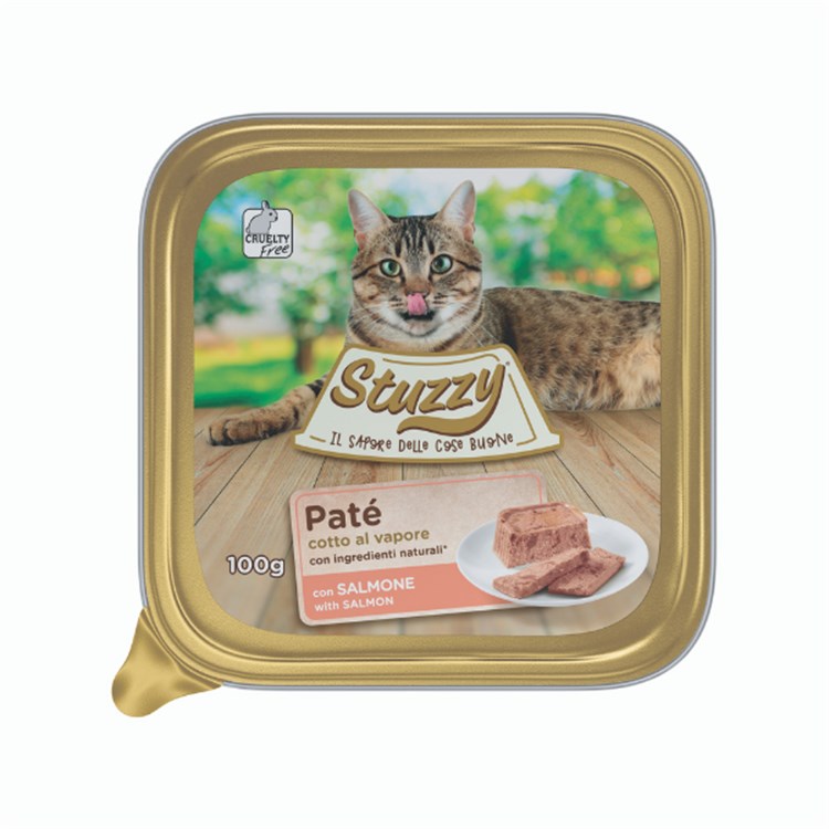 Stuzzy Cat Patè Salmone 100 gr Vaschetta Per Gatti