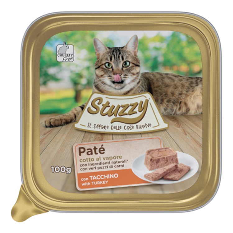 Stuzzy Cat Patè Tacchino 100 gr Vaschetta Per Gatti