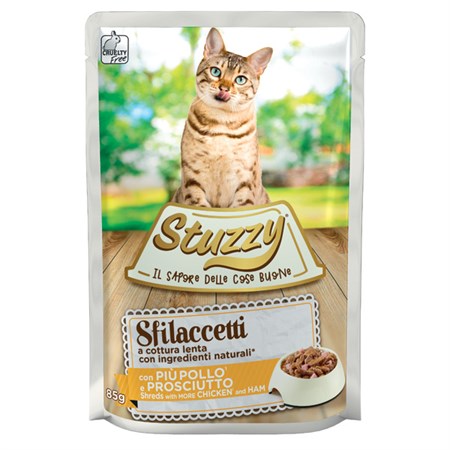 stuzzycat sfilaccetti prosciutto 85 gr