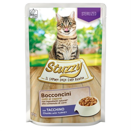 stuzzycat steril tacchino 85gr