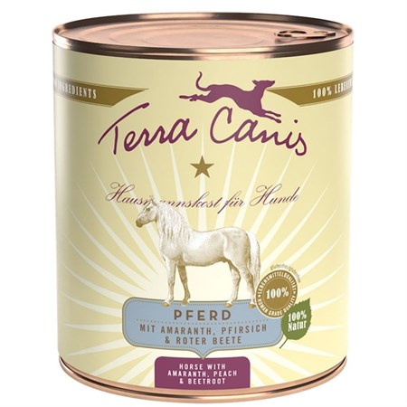 terra canis classic cavallo con amaranto pesca e barbabietola 800 gr