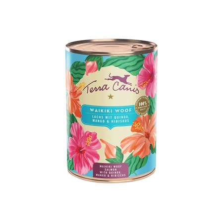 Terra Canis Flower Waikiki Woof Salmone 400 gr in Cani