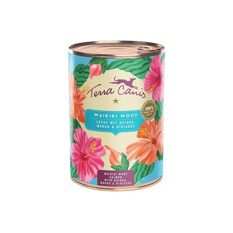 Terra Canis Flower Waikiki Woof Salmone 400 gr