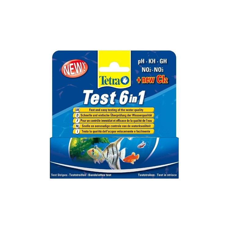 TETRA TEST STRISCE 6 IN 1