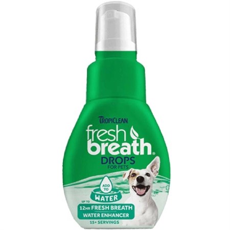 tropiclean fresh breath drops cane 65 ml