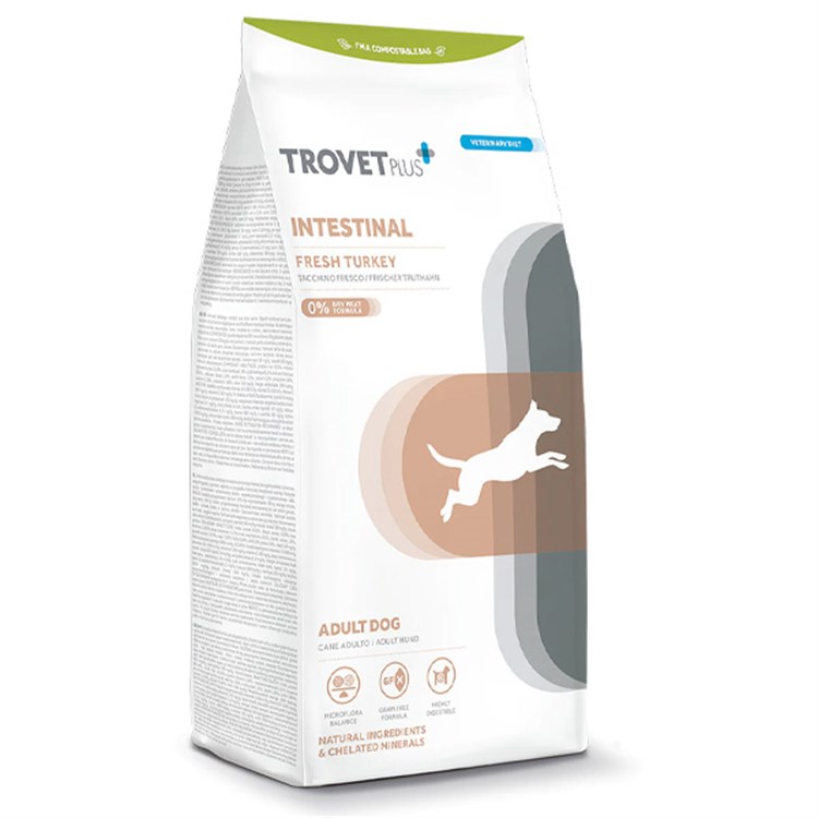 TROVET Plus Dog Adult Intestinal Tacchino Fresco 3 kg Per Cani 3 KG