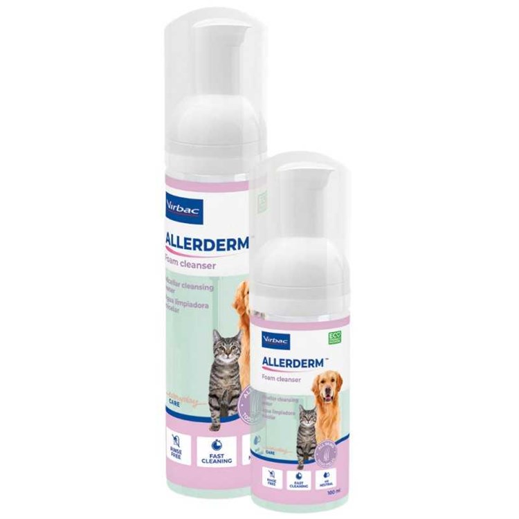 Virbac Allerderm Foam Cleanser 100 ml Per Cani e Gatti
