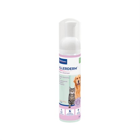 virbac allerderm foam cleanser 200 ml per cani e gatti