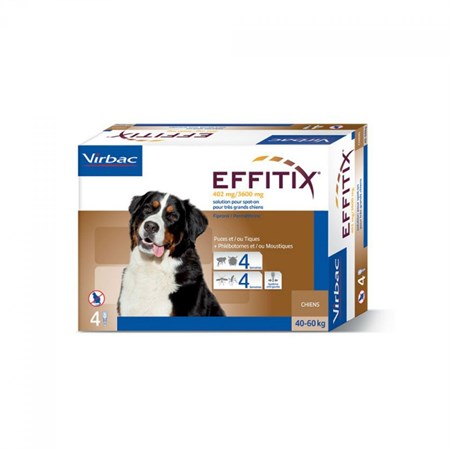 virbac effitix cane spot on 40 60 kg 4 pipette