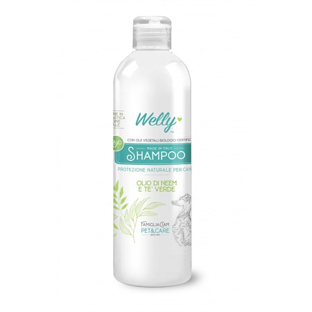 WELLY SHAMPOO 250 ML OLIO DI NEEM E TE' VERDE - CANI in Cani