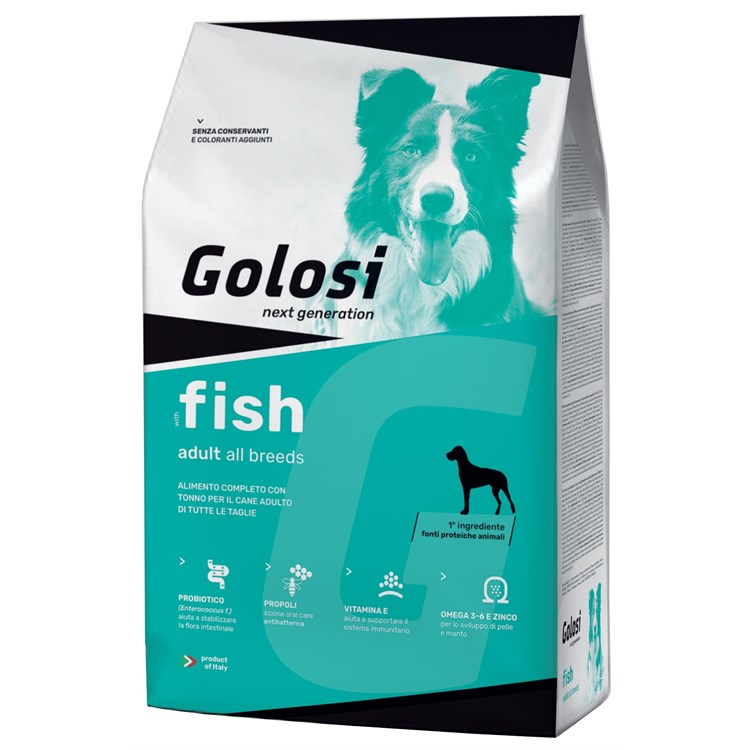 Zodiaco Golosi Adult All Breeds Fish 12 kg Pesce Per Cani