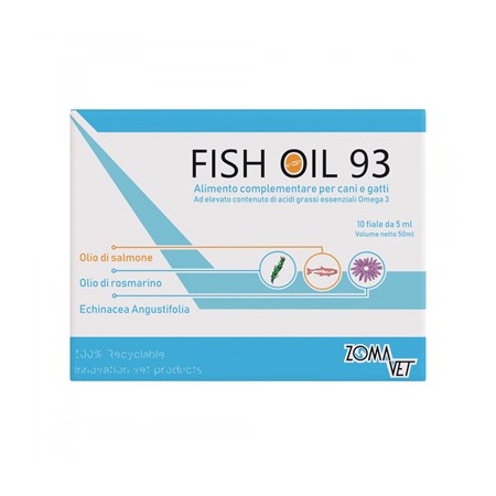 ZomaVet fish oil 93 10 fiale 5 ml in Cani
